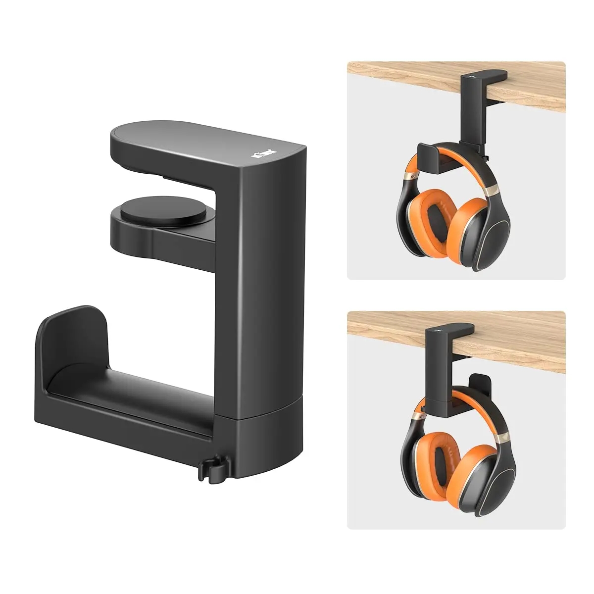 Headphone Stand Desk - 360° Rotating Headphone Stand Aluminum Support