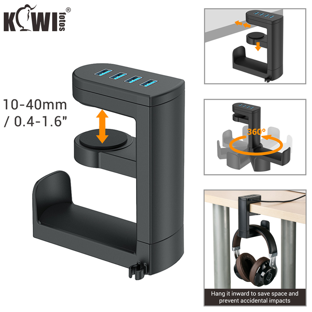 Headphone Stand Desk - KWIFOTOS PC Gaming Headphone Stand with