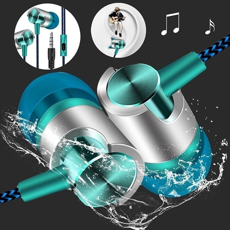 9D HIFI Heavy Bass Metal Wired - Wired Earphone Mic ulasan dan harga