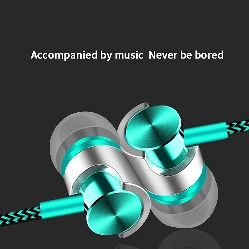 9D HIFI Heavy Bass Metal Wired - Wired Earphone Mic ulasan dan harga