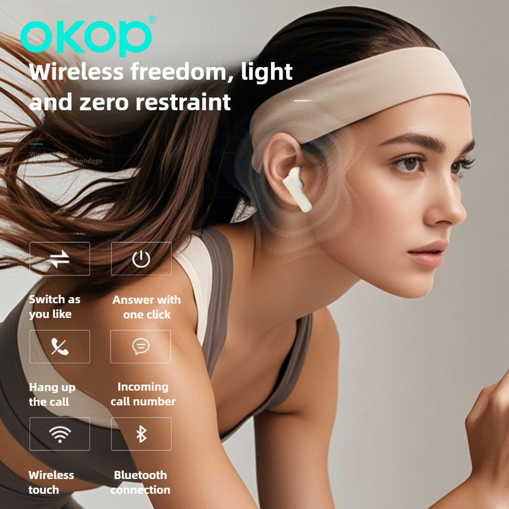OKOP AI Headset,Wireless Bluet - Noise Cancelling Headphone ulasan dan harga