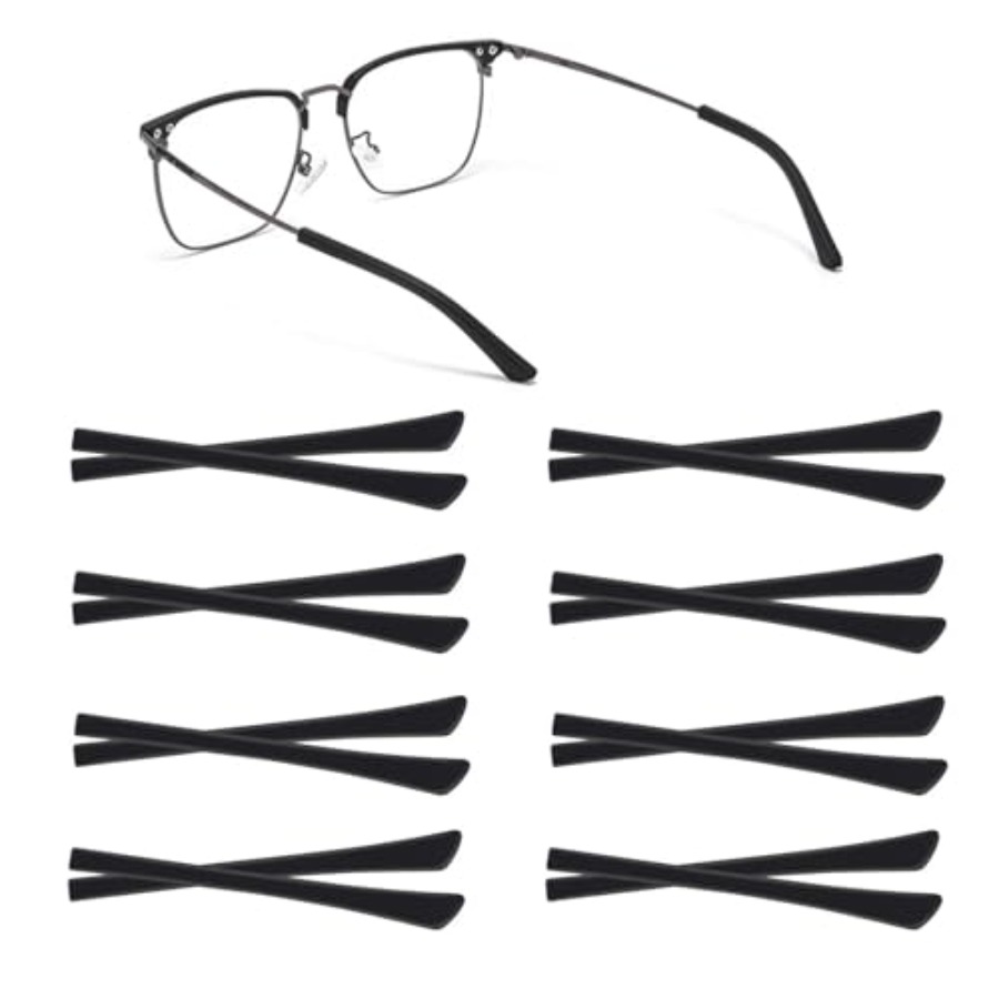 8 Pairs Eyeglass End Tips Ear  - Silicone Ear Tip Replacement ulasan dan harga