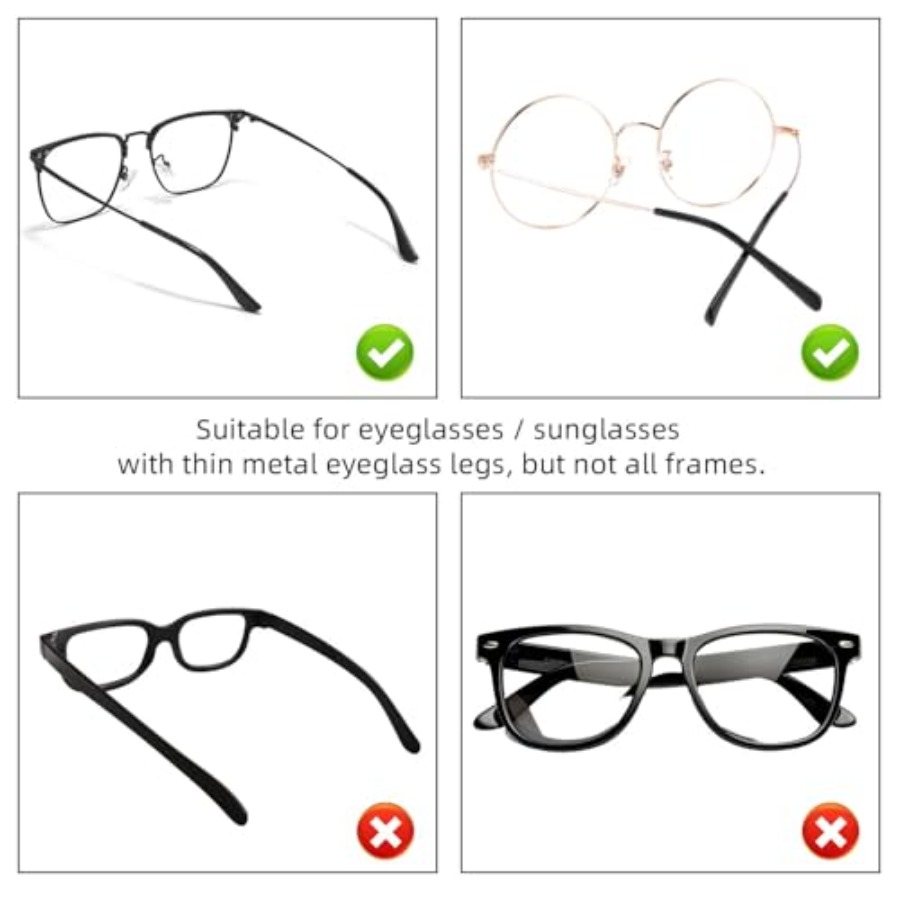 8 Pairs Eyeglass End Tips Ear  - Silicone Ear Tip Replacement ulasan dan harga