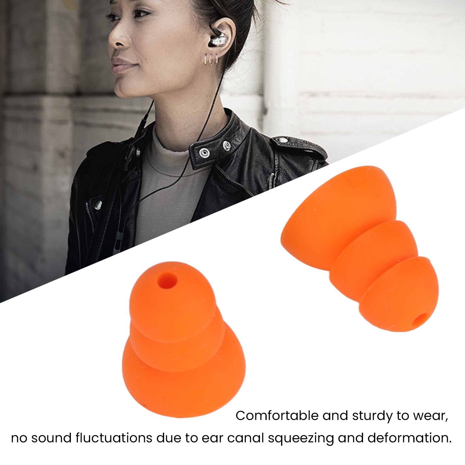 Replacement Orange Replaceable - Silicone Ear Tip Replacement ulasan dan harga