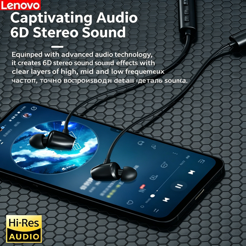 NEW Lenovo HE05X Neck Bluetoot - Audiophile Headphone Wired ulasan dan harga