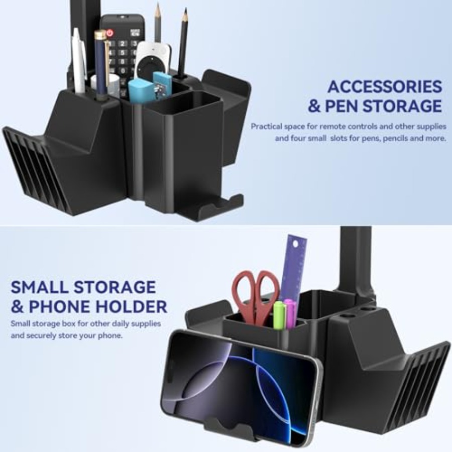 Dual Controller Holder with He - Headphone Stand Desk ulasan dan harga