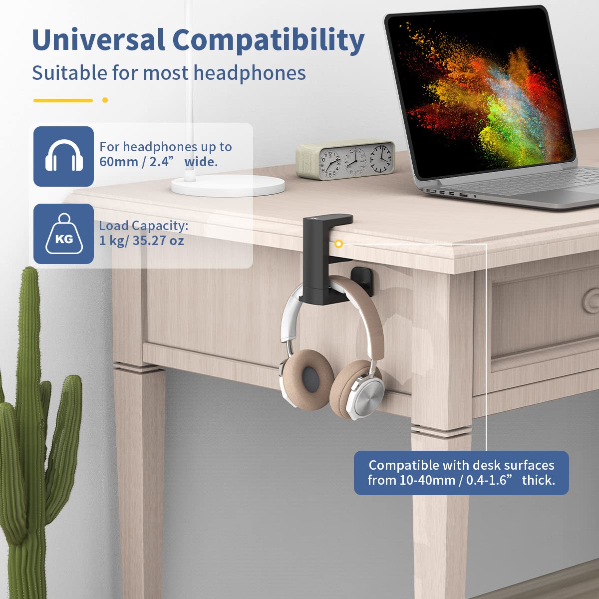360° Rotating Headphone Stand  - Headphone Stand Desk ulasan dan harga