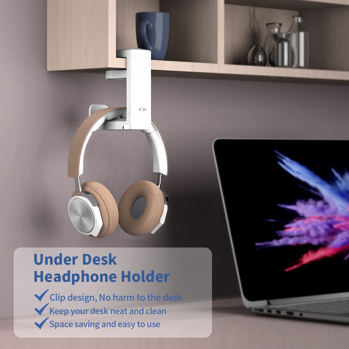 360° Rotating Headphone Stand  - Headphone Stand Desk ulasan dan harga