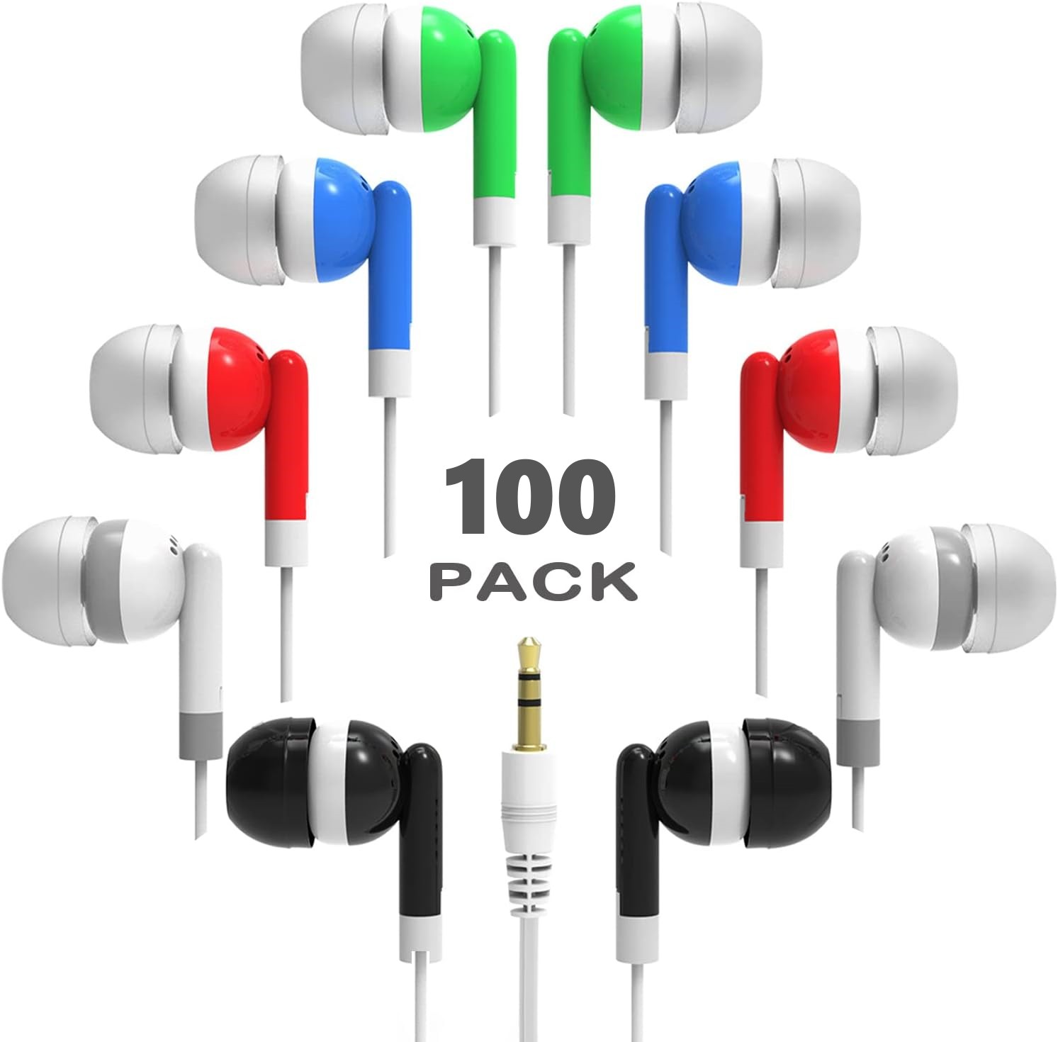 100pcs 3.5mm Wired Headphones  - Audiophile Headphone Wired ulasan dan harga