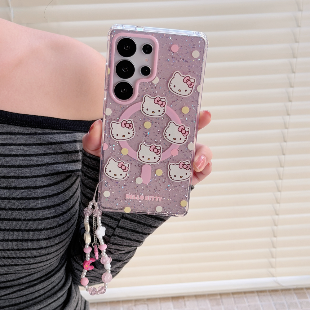 Magnetic Glitter Color Wave Po - Headphone Case Hard ulasan dan harga