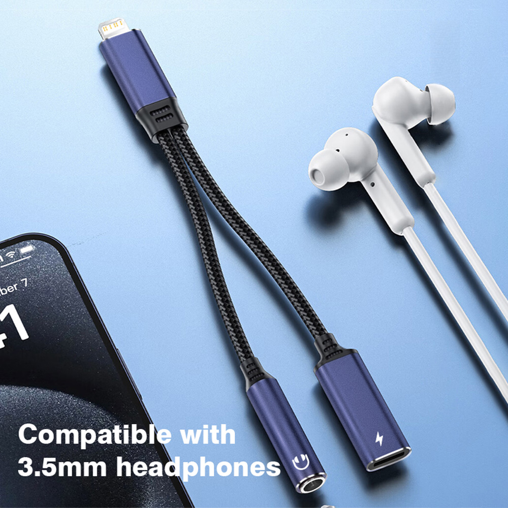 2-in-1 Charging & Audio Adapte - Earphone Splitter Jack ulasan dan harga
