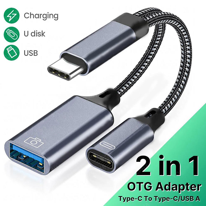 2 In 1 Type C Adapter Type-C T - Earphone Splitter Jack ulasan dan harga