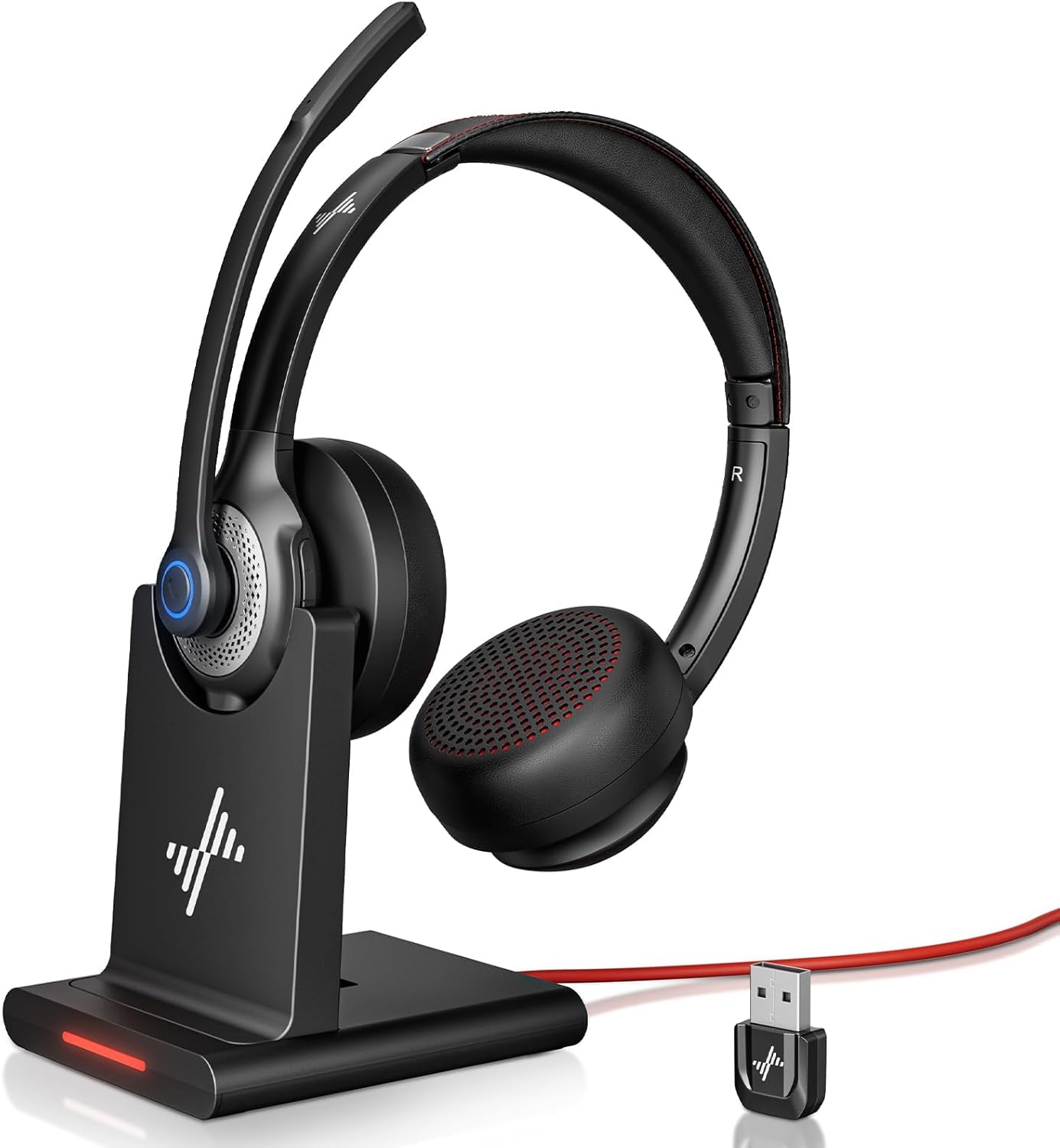Bluetooth 5.2 Headset with Mic - Bluetooth Headset On Ear ulasan dan harga